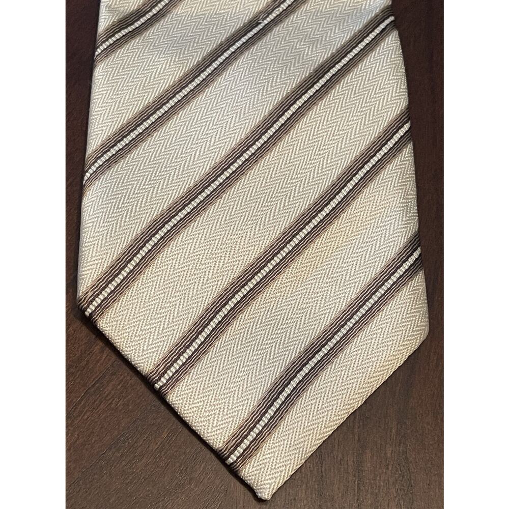 Sports Gold Brown Hand Made 100% Polyester Men’s Neck Tie Made In China